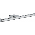 Двойной держатель туалетной бумаги AddStoris Hansgrohe 41748000, хром Двойной держатель туалетной бумаги AddStoris Hansgrohe 41748000, хром для ванной комнаты. Фото