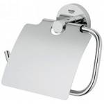 Бумагодержатель с крышкой GROHE Essentials 40367001 Бумагодержатель с крышкой GROHE Essentials 40367001 для ванной комнаты. Фото
