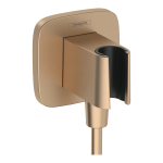 26887140 HANSGROHE Fixfit Q шланговое подсоединение, шлиф.бронза 26887140 HANSGROHE Fixfit Q шланговое подсоединение, шлиф.бронза. Фото