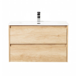 Тумба под раковину подвесная BELBAGNO KRAFT-900-2C-SO-RNN Rovere Nebrasca Nature. Фото