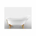 Ванна акриловая MAGLIEZZA Vittoria 160х70 (ножки золото). Фото