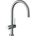 Кухонный смеситель однорычажный, 220, с запорным вентилем, 1jet Hansgrohe 72805000, хром. Фото