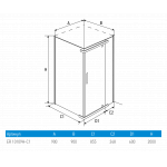 Душевое ограждение ERLIT ER10109H-C1. Фото