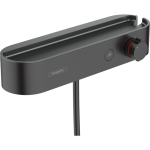 24360670 HANSGROHE ShowerTablet Select 400 термостатический смеситель для душа, матовый черный 24360670 HANSGROHE ShowerTablet Select 400 термостатический смеситель для душа, матовый черный. Фото