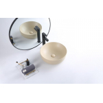 Раковина накладная BELBAGNO 41х41 BB1315-H316 бежевая матовая Раковина накладная BELBAGNO 41х41 BB1315-H316 бежевая матовая. Фото