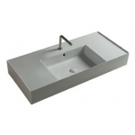 Раковина с малой чашей TECLA Twenty 101х46 TW10011 Раковина с малой чашей TECLA Twenty 101х46 TW10011. Фото