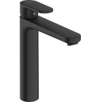 Смеситель для раковины 230, со сливной гарнитурой Vernis Blend Hansgrohe 71552670, матовый черный. Фото