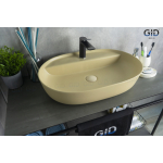 Раковина накладная GID Sr1346 61х41 53343 Светло-коричневый Матовый Раковина накладная GID Sr1346 61х41 53343 Светло-коричневый Матовый. Фото