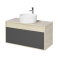 Тумба под раковину подвесная AQUATON Лофт Урбан 100 Дуб Орегон/Серый Графит 1A247701LQX60. Фото