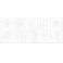 Gracia Ceramica 010100001237 Плитка облицовочная Mango 250х600 white square 01. Фото