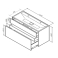 База под раковину подвесная 120 см, 3 ящика, белый матовый AM.PM Inspire 2.0 M50AFHX1203WM. Фото