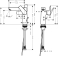 71754340 HANSGROHE  Talis E 150 смеситель для раковины шлиф,черный хром. Фото